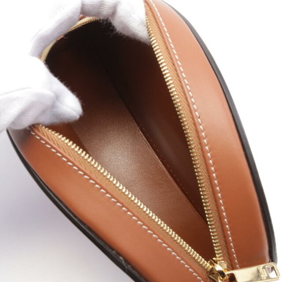 Celine Oval Triomphe Leather Cuir Brown Shoulder Bag - Picture 3 of 4